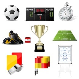 vector soccer icons