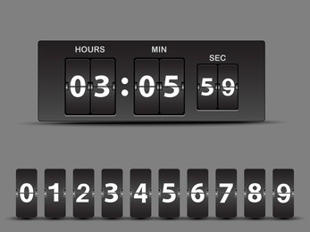 vector countdown timer - easy change time