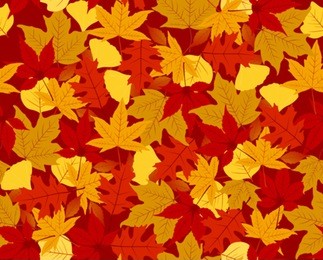 autumn seamless pattern. side to side, top to top.