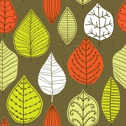 a seamless pattern with leaf,autumn leaf background
