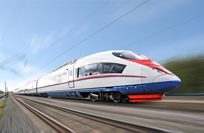 high-speed commuter train.