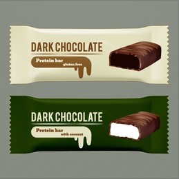 vector dark chocolate wrappers