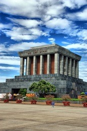 ho chi min mausoleum in hanoi (vietnam)