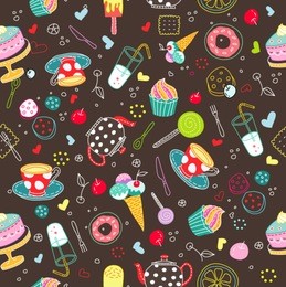 sweets seamless background