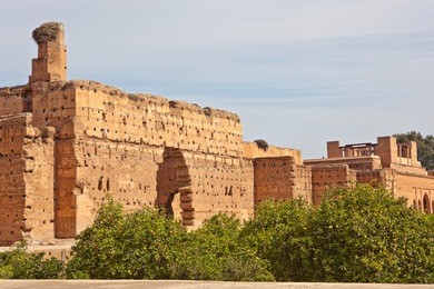 16th-century palais el badi (el badi palace) in marrakech