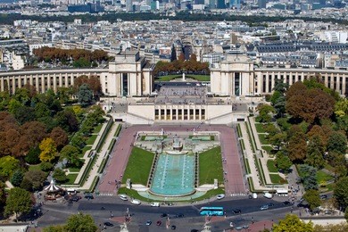 the trocadero, site of the palais de chaillot, is an area of paris, france