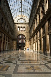 umberto i gallery in the city of naples, italy