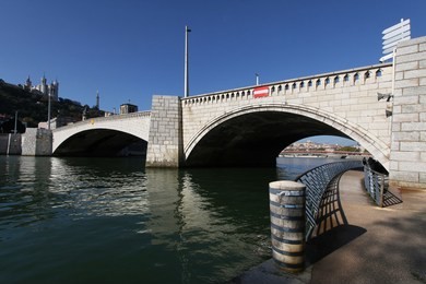 bridge on saone river