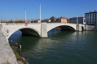 bridge on saone river