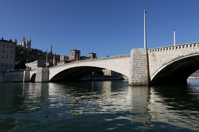 bridge on saone river