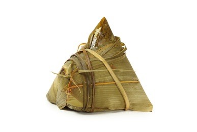 rice dumpling on white background