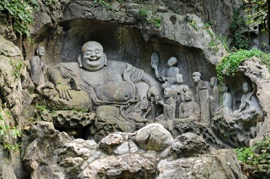 statue of laughing buddha