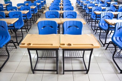 empty  classroom at school