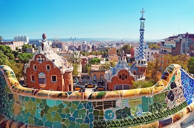 park guell in barcelona.
