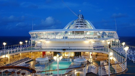 cruise ship top deck