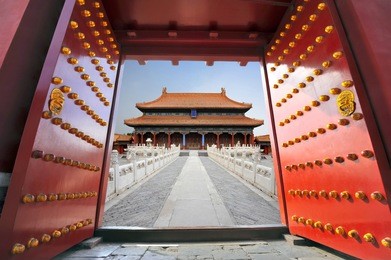 forbidden city in beijing , china