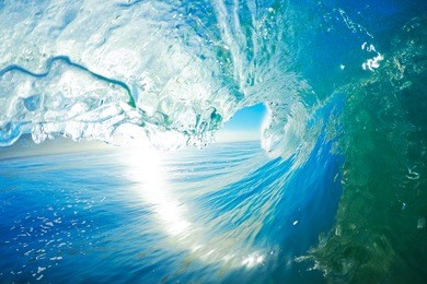 blue ocean wave