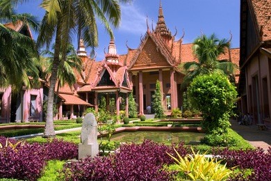 national museum in phnom penh, cambodia.