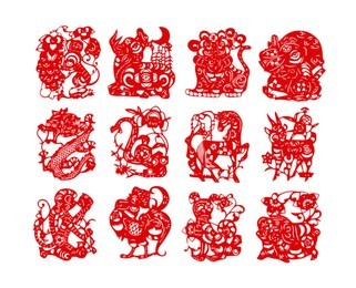 vector illustration of chinese zodiac signs