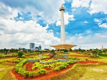 national monument monas. merdeka square, central jakarta, indonesia