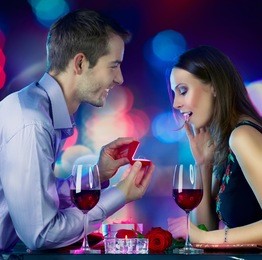 valentine's day. marriage proposal