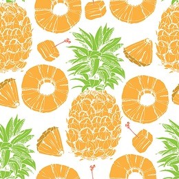 pineapple seamless background