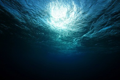 water surface in the ocean