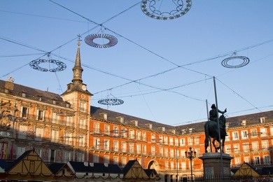 plaza mayor, madrid, spain.