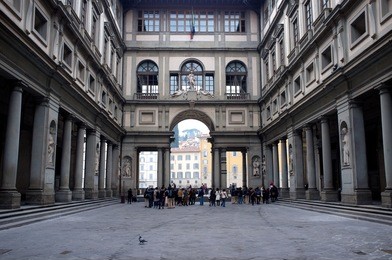 uffizi gallery in florence, italy.