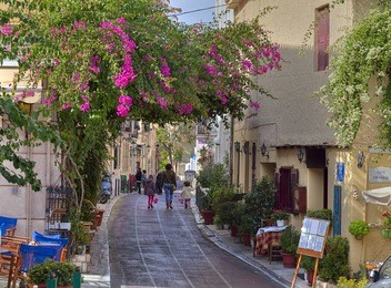 traditional houses in plaka,athens