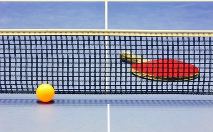 equipment for table tennis - racket, ball, table