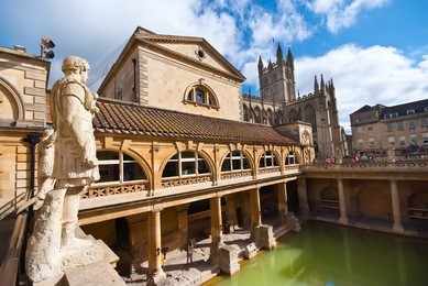 roman baths, bath, somerset, uk