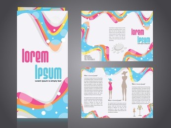 professional business catalog template or corporate 3 fold brochure design with inner pages  for document, publishing, print and presentation. vector illustration in eps 10.