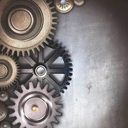 metallic gears background