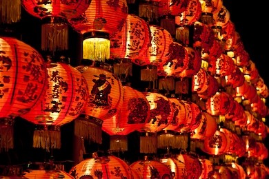 chinese red lamp