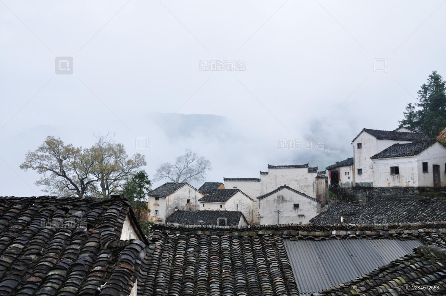 安徽石潭的徽派建筑