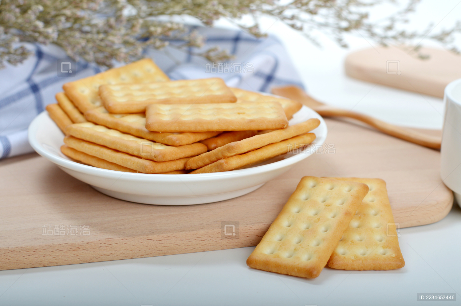 香甜美味牛奶饼干