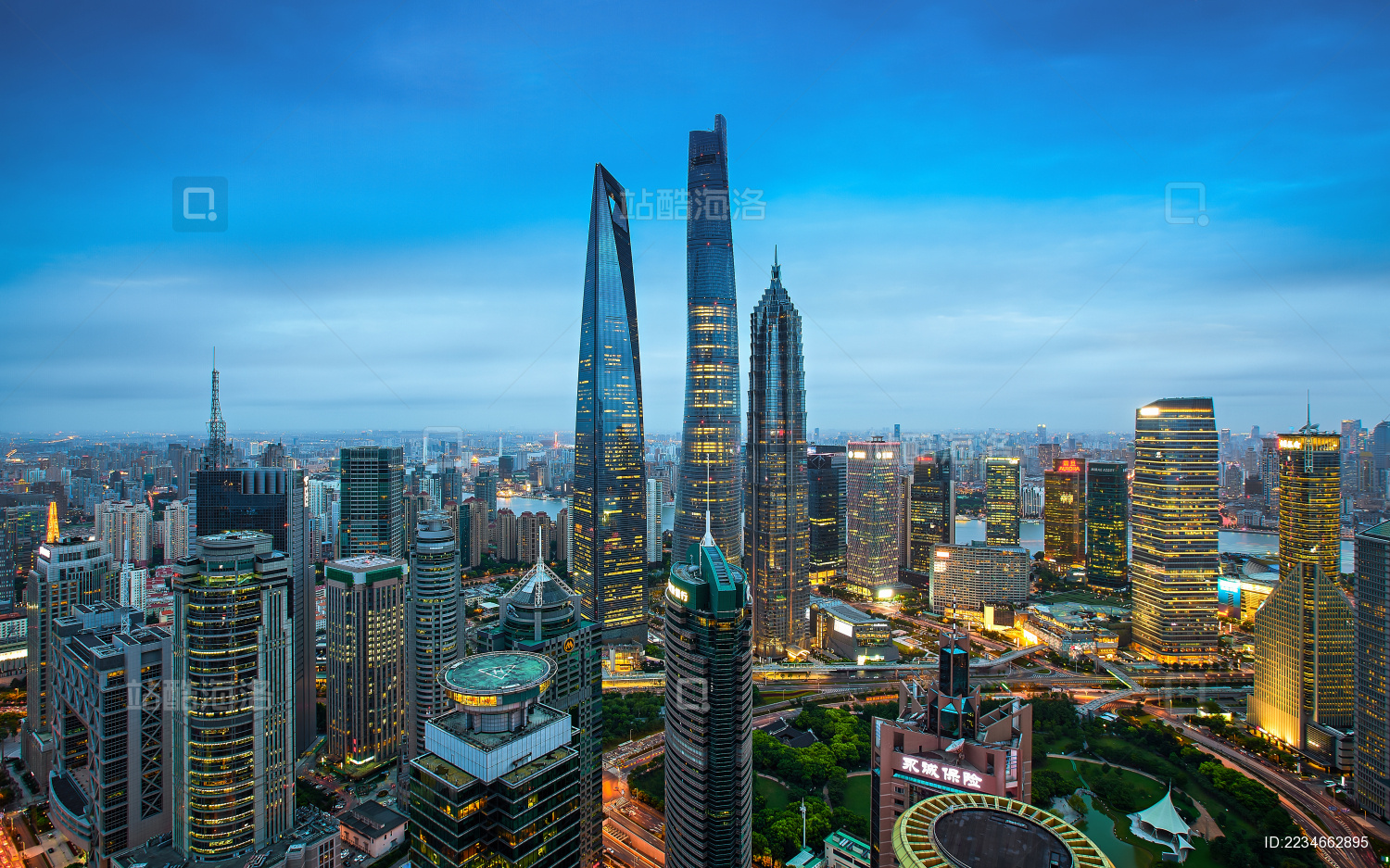 上海城市夜景风光