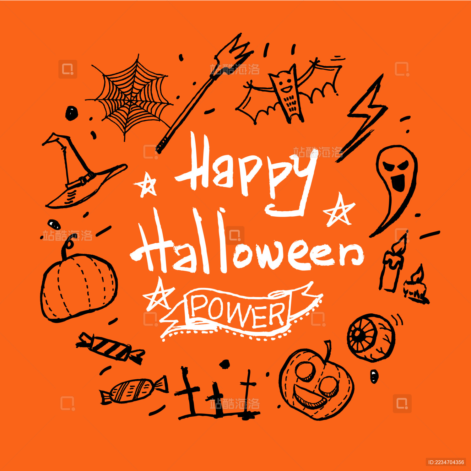 万圣节图标矢量