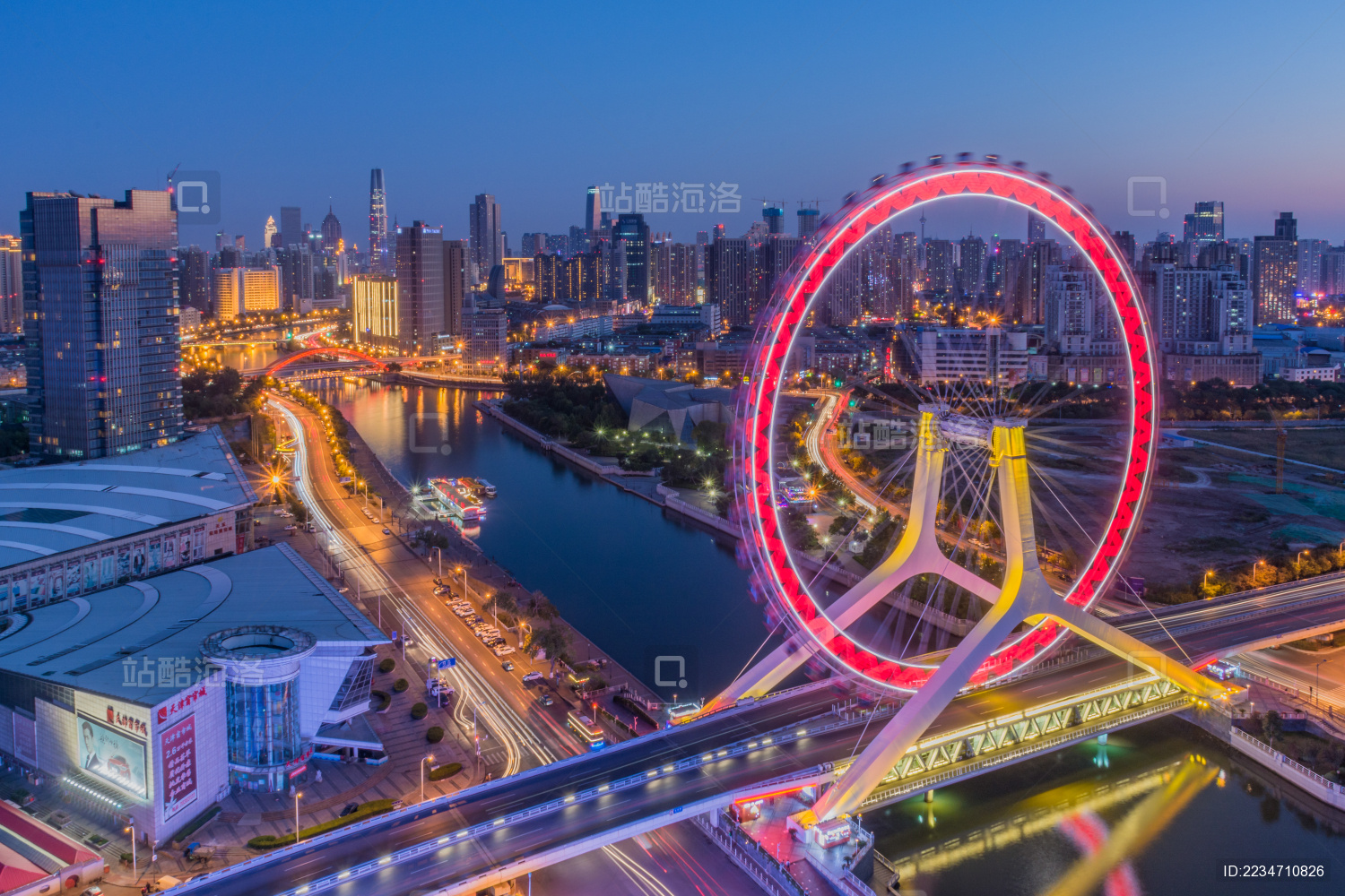 天津之眼夜景