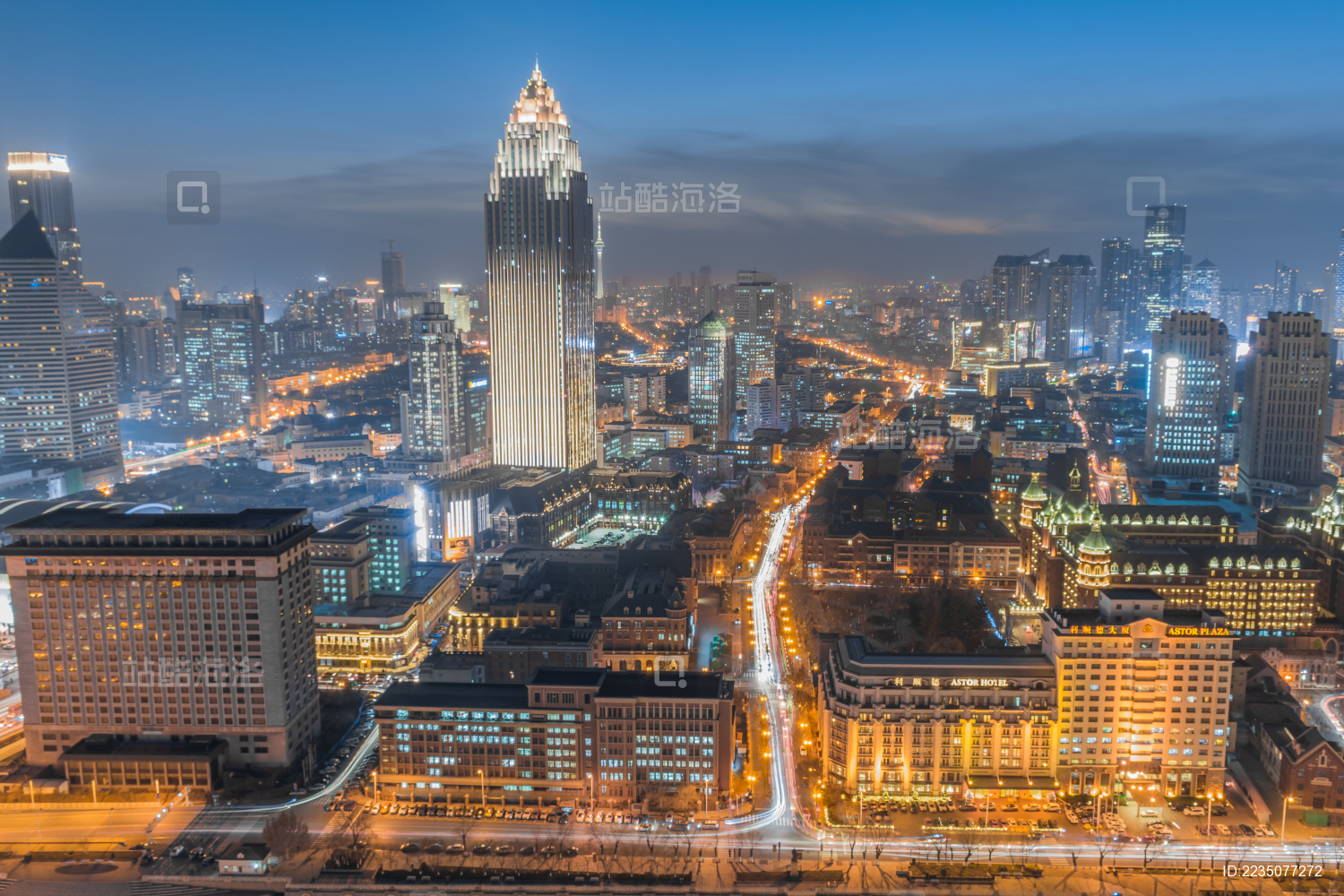 天津城市风光夜景