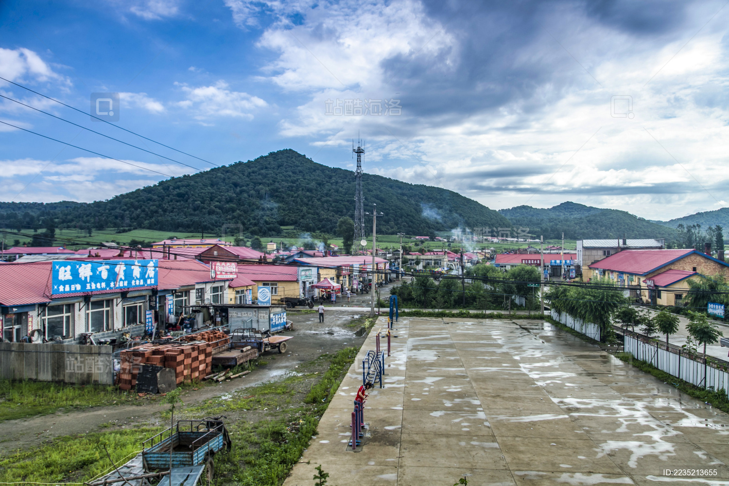 黑龙江省饶河县五林洞乡村田园建筑景观