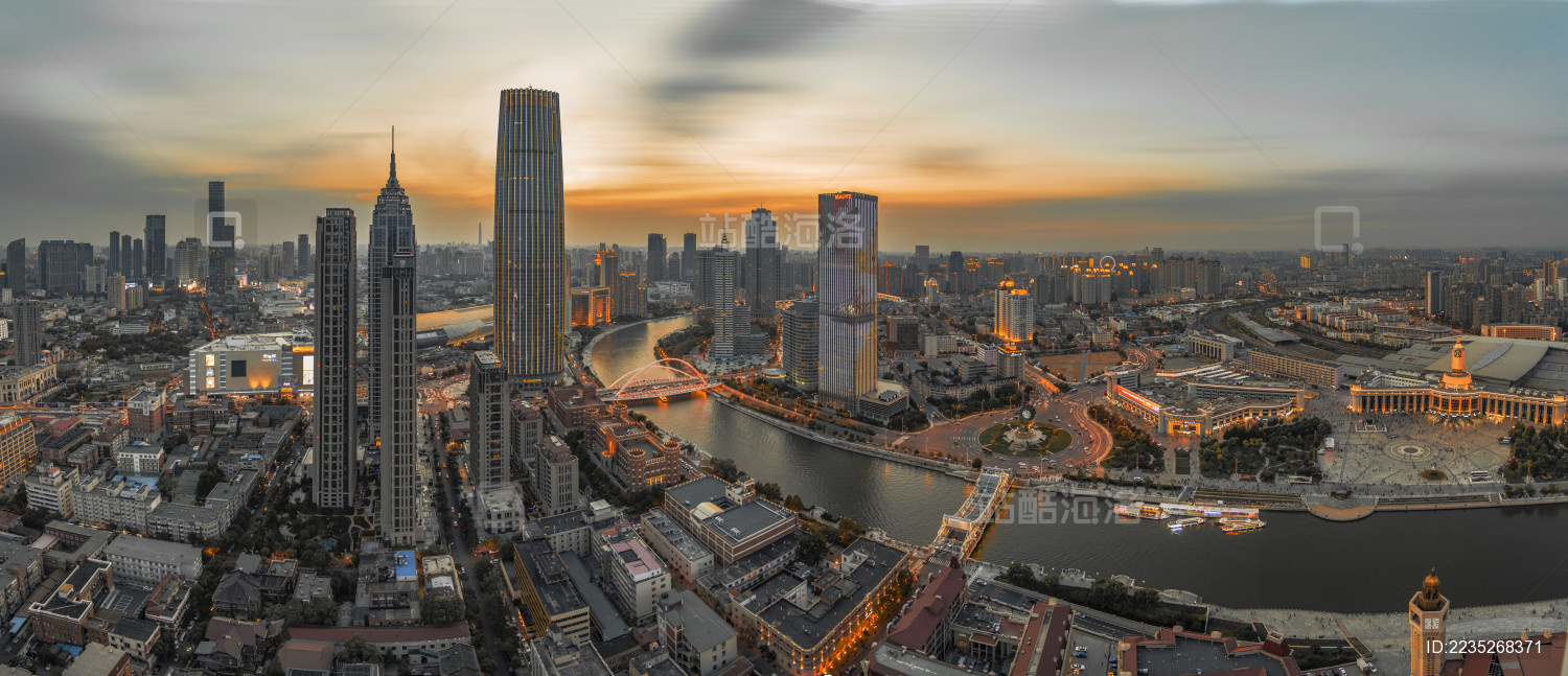 天津海河城风光