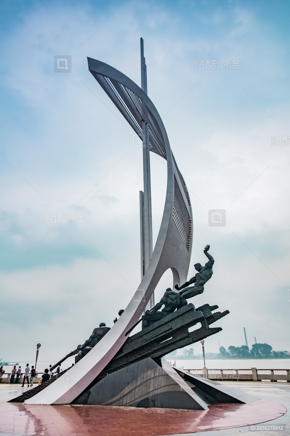 辽宁省丹东市鸭绿江外滩景观