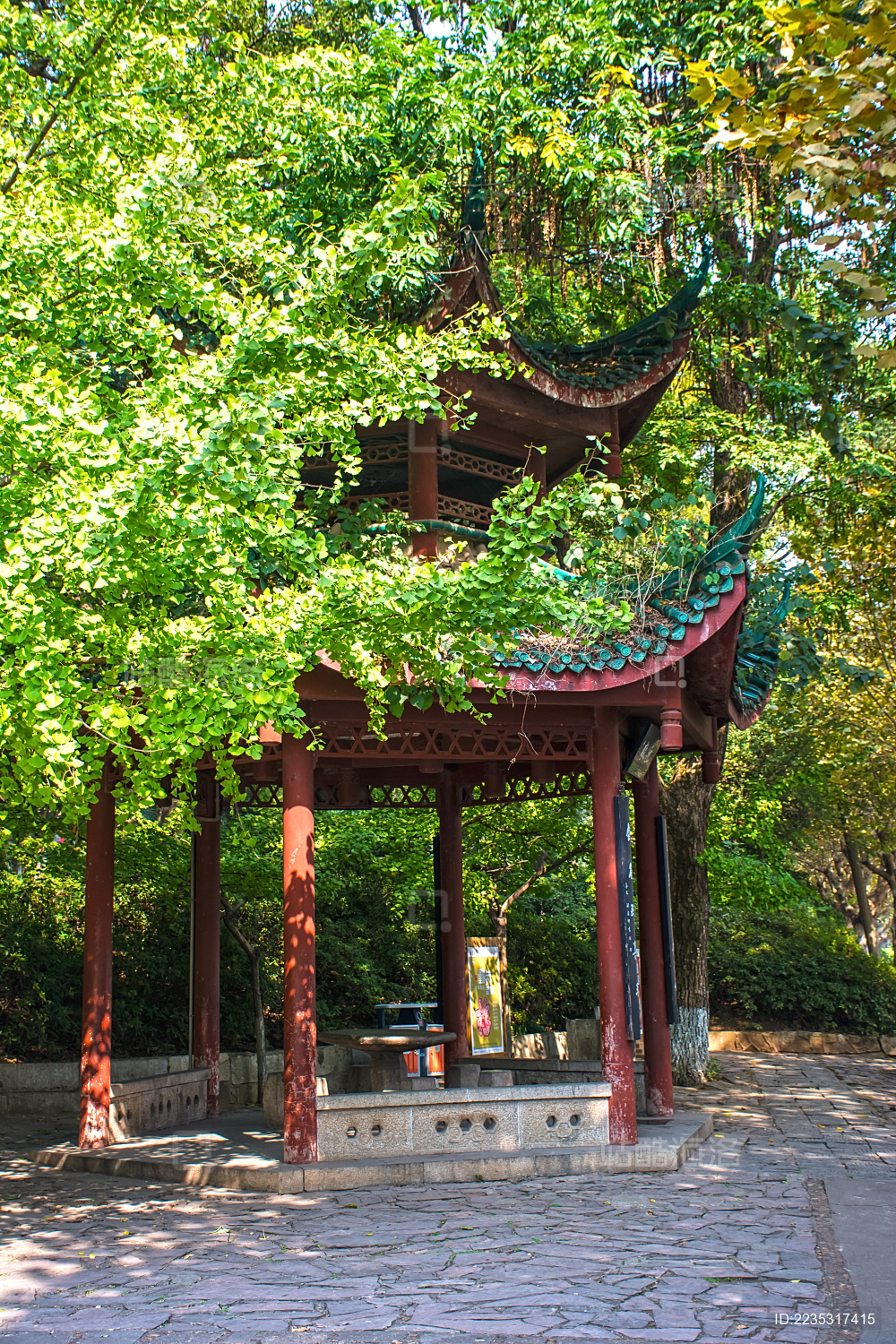 湖南长沙天心公园的古亭子