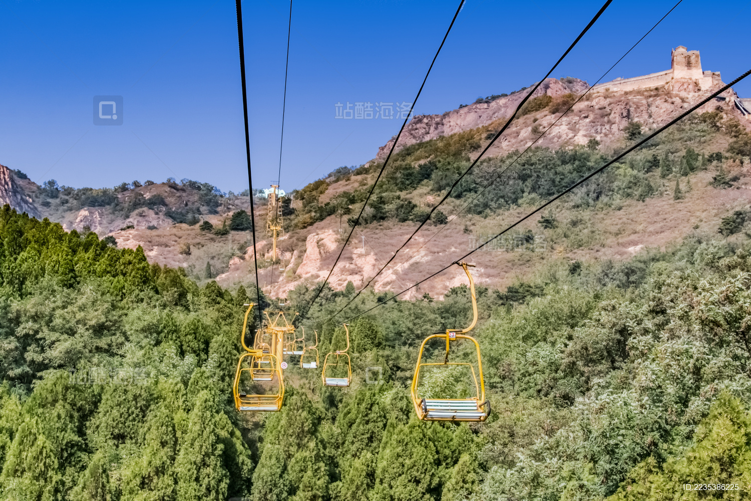 河北省山海关市角山长城索道建筑景观