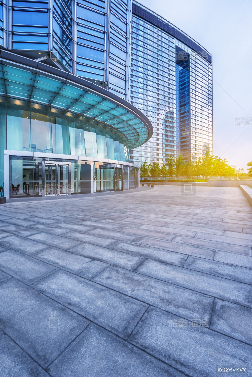 现代办公buidling的外部