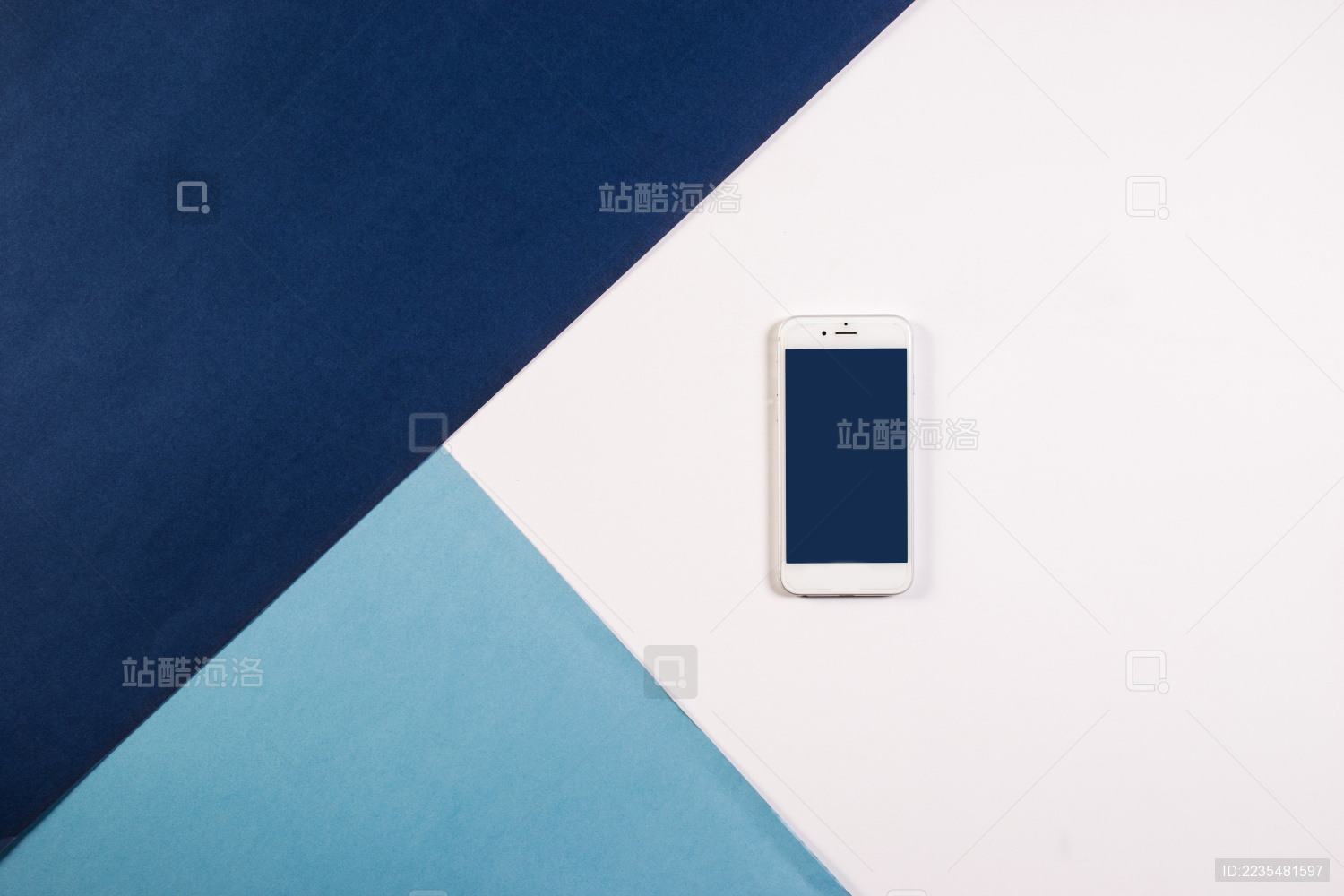 撞色手机创意拍摄