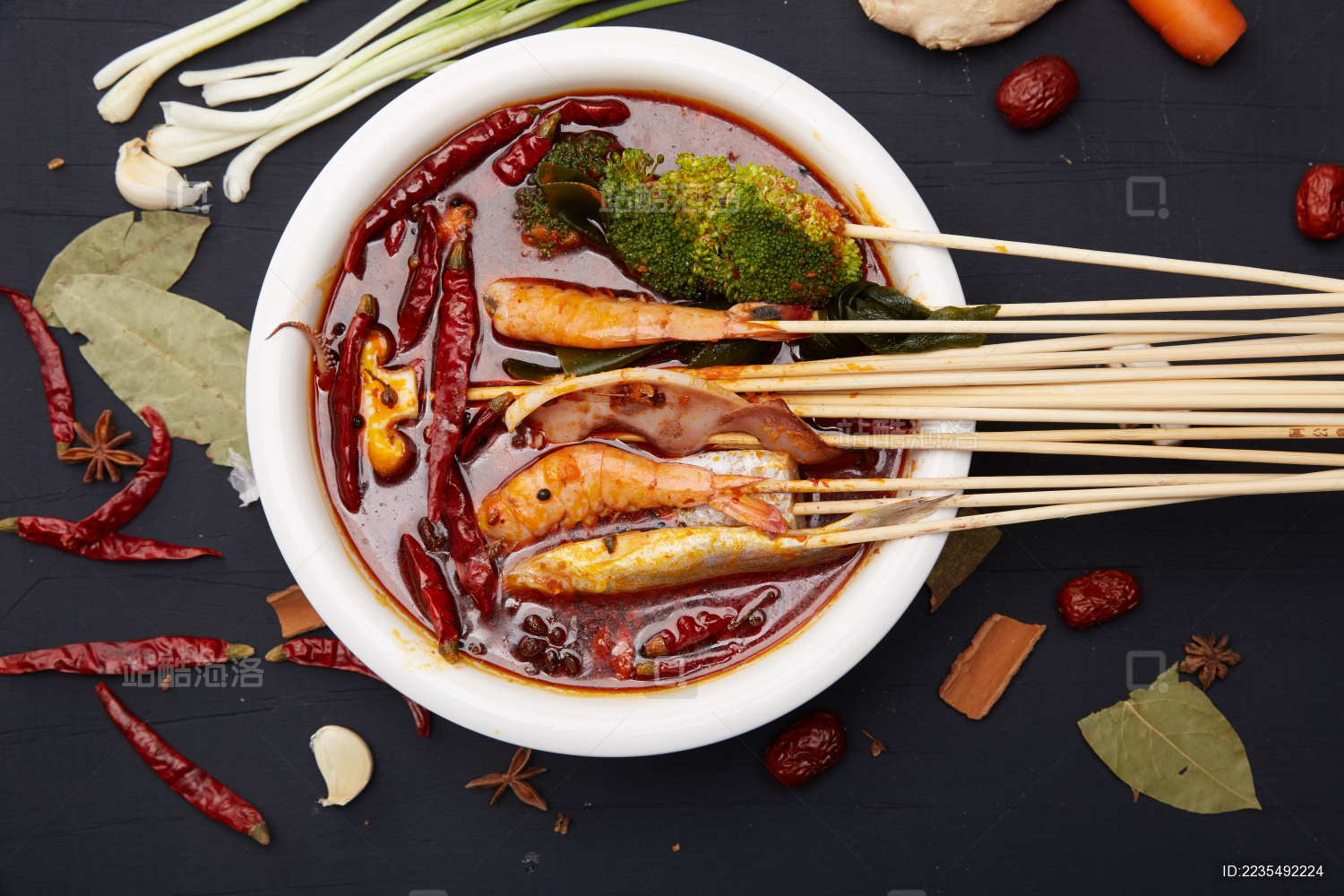 麻辣烫美食特写