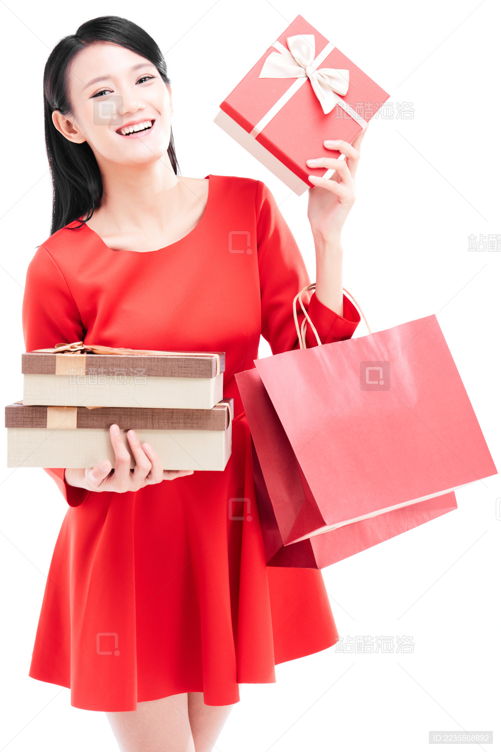 中国新年女生肖像